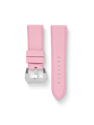 MTO Sailcloth FKM Rubber Strap in Pink for Panerai
