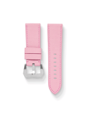 MTO Sailcloth FKM Rubber Strap in Pink for Panerai