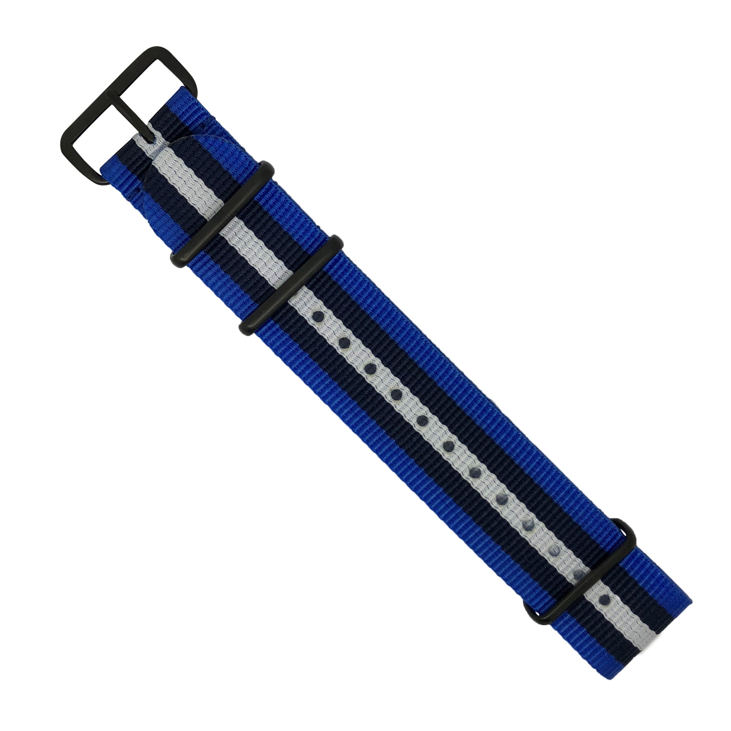 Black and blue online nato strap