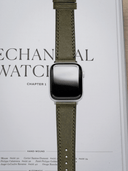 Signature Pueblo Leather Strap in Olive for Apple Watch