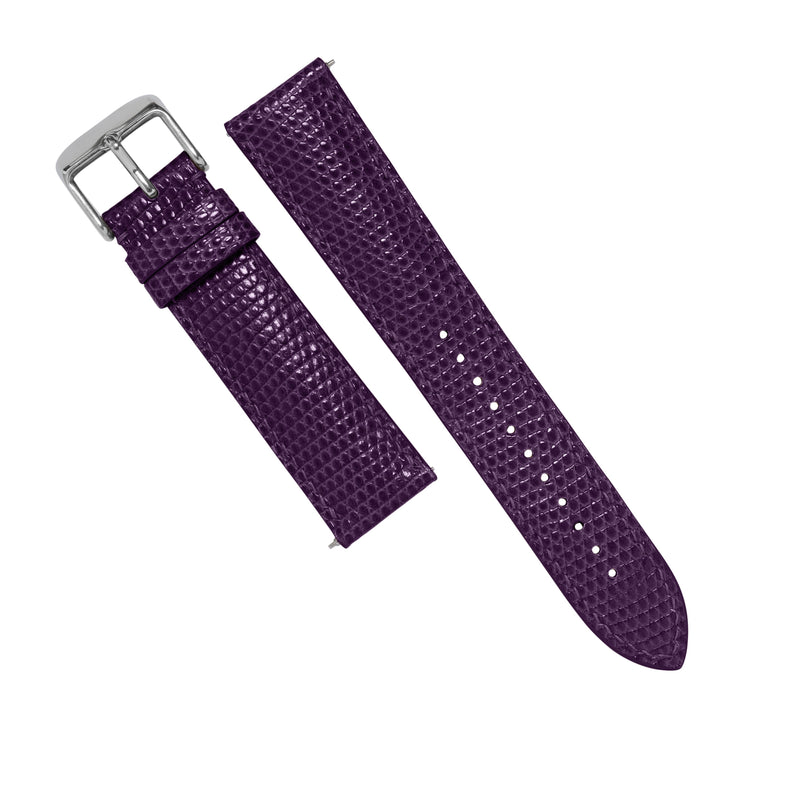 MTO Lizard Skin Watch Strap in Purple