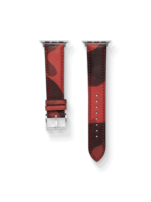 Classic LPA Camo Leather Strap in Red Camo for Apple Watch