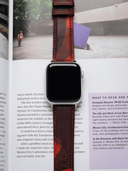 Classic LPA Camo Leather Strap in Red Camo for Apple Watch