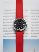 TrimFIT Curve Canvas Pattern FKM Rubber Strap in Red