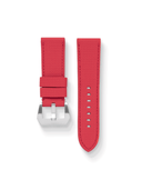 MTO Sailcloth FKM Rubber Strap in Red for Panerai