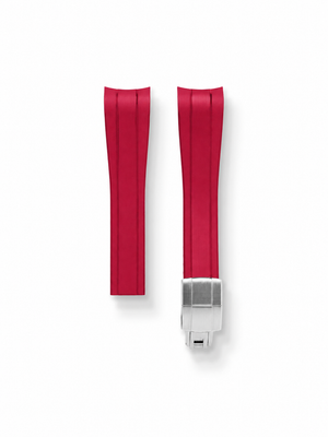TrimFIT Sports FKM Rubber Strap in Red for Rolex Submariner