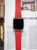 TrimFIT Mosaic FKM Rubber Strap in Red for Apple Watch