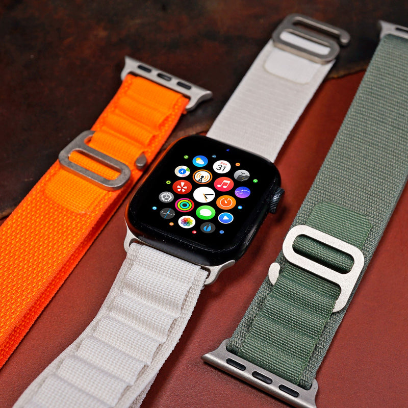 Apple Watch Loop Nylon Strap in Ash (38, 40, 41mm) - Nomad Watch Works SG