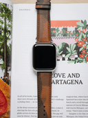 Classic LPA Camo Leather Strap in Sand Camo for Apple Watch