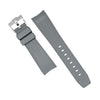 Curved End FKM Rubber Strap for Rolex Submariner in Grey (21mm)