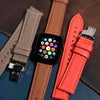 Classic Togo Leather Strap in Tan w/ Butterfly Clasp (Apple Watch)