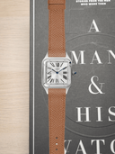 MTO Epsom Leather Strap in Tan for Cartier Santos Dumont