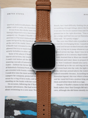 Classic Togo Leather Strap in Tan for Apple Watch