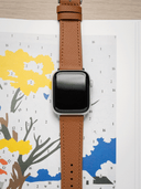 Dress Epsom Leather Strap in Tan for Apple Watch - Nomad Watch Works SG