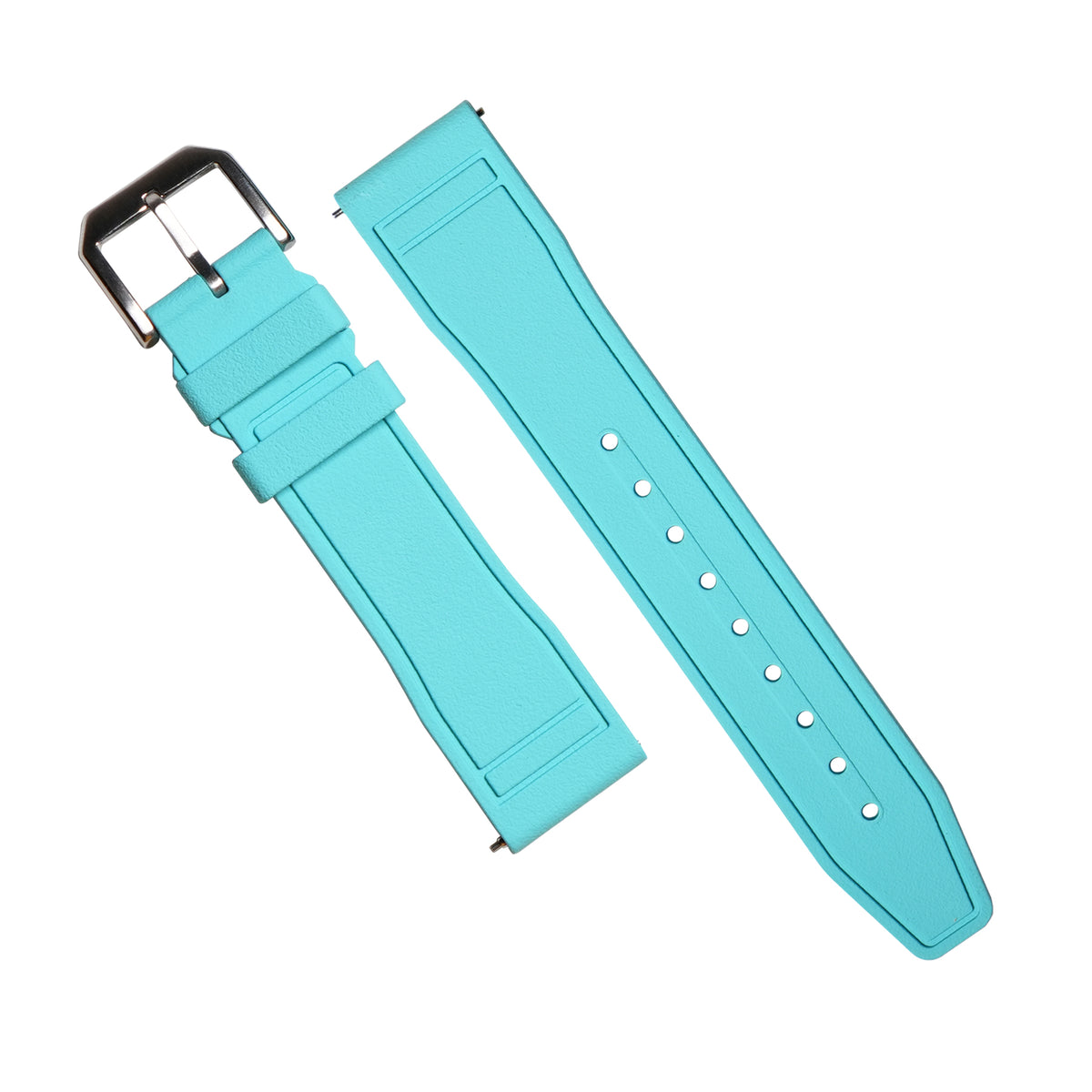 Pilot FKM Rubber Strap in Tiffany - Nomad Watch Works SG