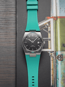 Waffle FKM Rubber Strap in Tiffany for Tissot PRX - Nomad Watch Works SG