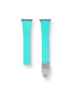 TrimFIT Mosaic FKM Rubber Strap in Turquoise for Apple Watch