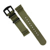 Two Piece Seat Belt Nato Strap in Olive - Nomad Watch Works SG