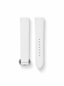 MTO Sailcloth FKM Rubber Strap in White for Omega Speedmaster