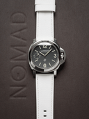 MTO Sailcloth FKM Rubber Strap in White for Panerai