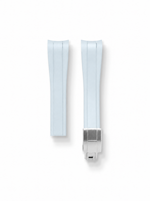 TrimFIT Sports FKM Rubber Strap in White for Rolex Submariner