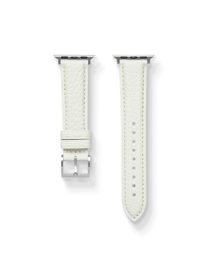 Classic Togo Leather Strap in White for Apple Watch