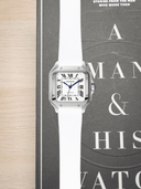 TrimFIT Sports FKM Rubber Strap in White for Cartier Santos de Cartier