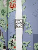 TrimFIT Mosaic FKM Rubber Strap in White for Cartier Tank