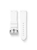 Marine FKM Rubber Strap in White for Panerai