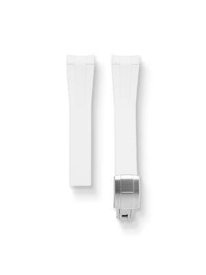 TrimFIT Sports FKM Rubber Strap in White for Rolex Submariner