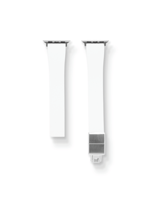 TrimFIT Classic FKM Rubber Strap in White for Apple Watch