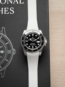 TrimFIT Sports FKM Rubber Strap in White for Rolex Submariner