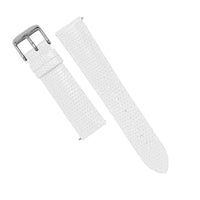 MTO Lizard Skin Watch Strap in White