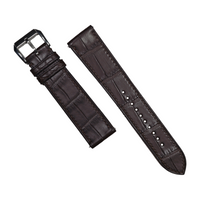 Alligator Leather Watch Strap in Brown (Non-Glossy) - Nomad Watch Works SG