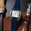 MTO Lizard Skin Watch Strap in Navy