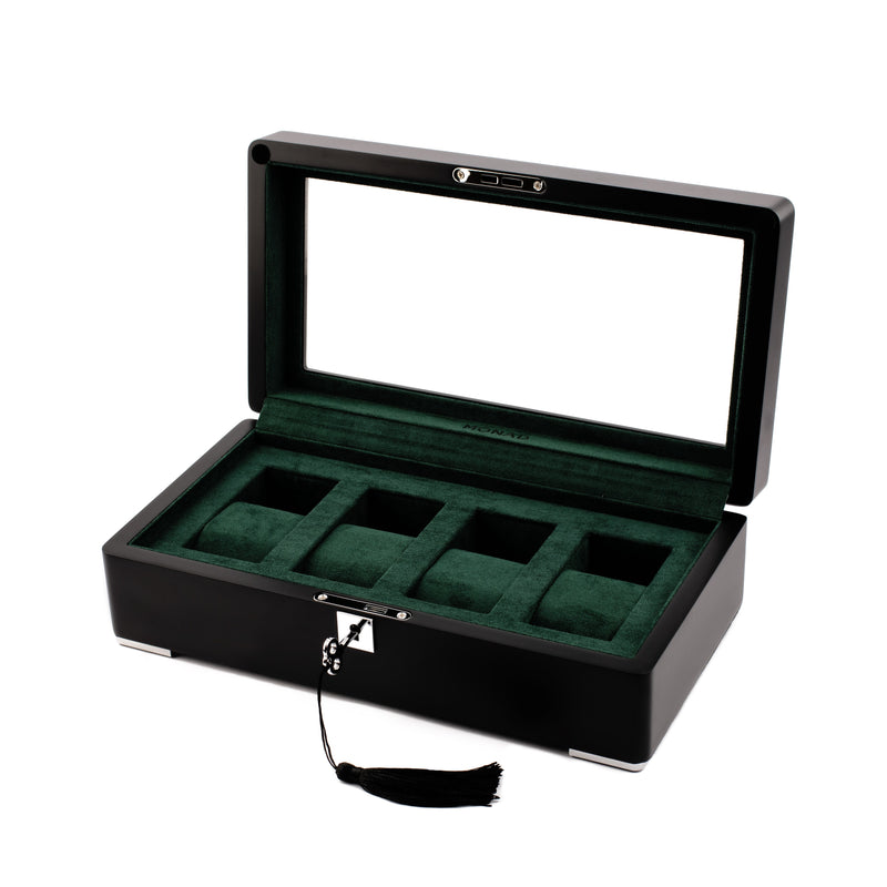 Monad Legacy Black Watch Box in Green (4 Slots)