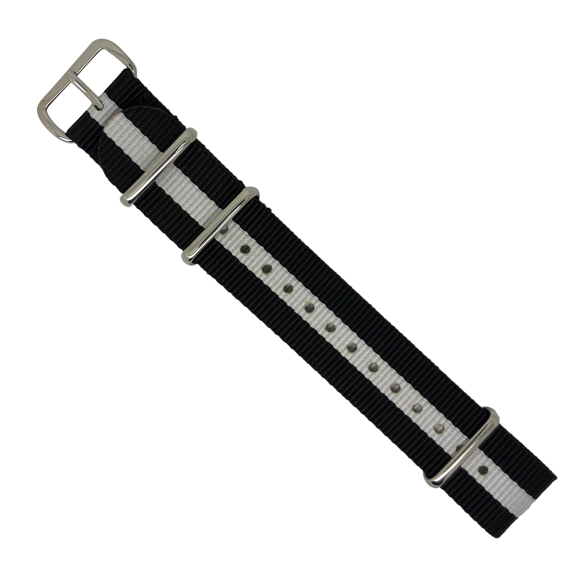Black and 2025 white nato strap