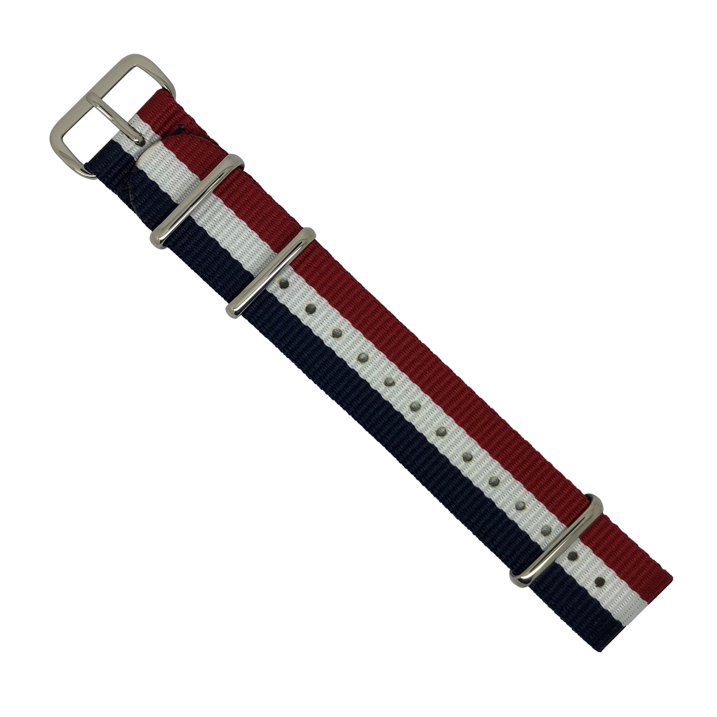 Red and clearance white nato strap