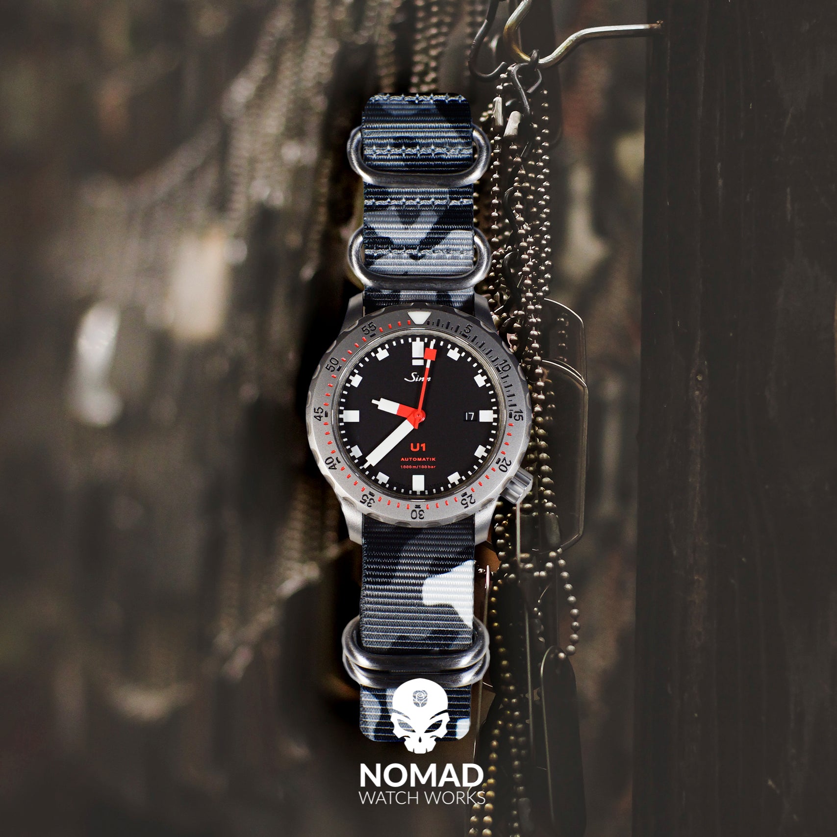 20mm Stech Nylon Nato Strap For Watch.Tri Colour (G R E Y & B L A C K) :  Amazon.in: Watches