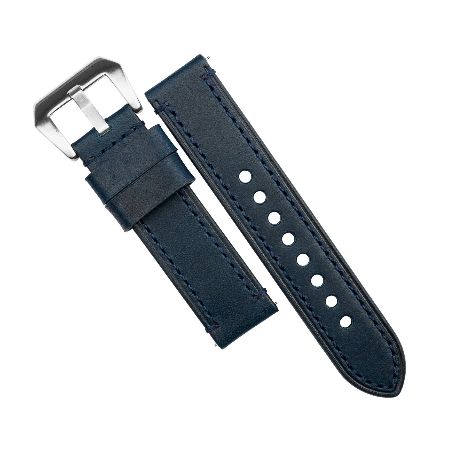 N2W Ammo Horween Leather Strap in Dublin Navy (20mm) - Pre Order - Nomad Watch Works SG