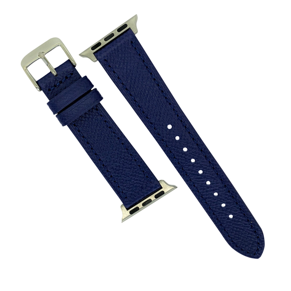Emery Dress Epsom Leather Strap in Navy (38 & 40mm) - Nomad watch Works