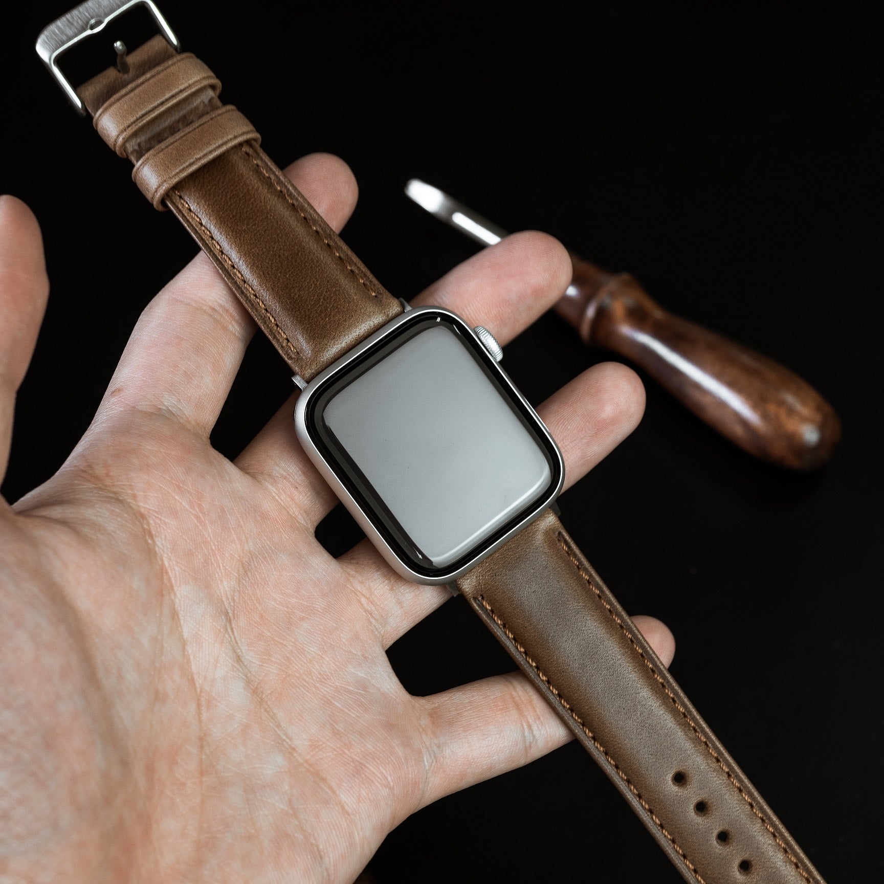 N2W Classic Horween Leather Strap in Chromexcel® Tan (38 & 40mm) - Nomad watch Works