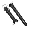 Apple Watch Slim Leather Strap in Black (38, 40, 41mm) - Nomad Watch Works SG