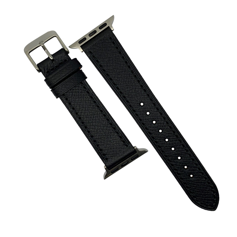 Emery Dress Epsom Leather Strap in Black (38 & 40mm) - Nomad watch Works