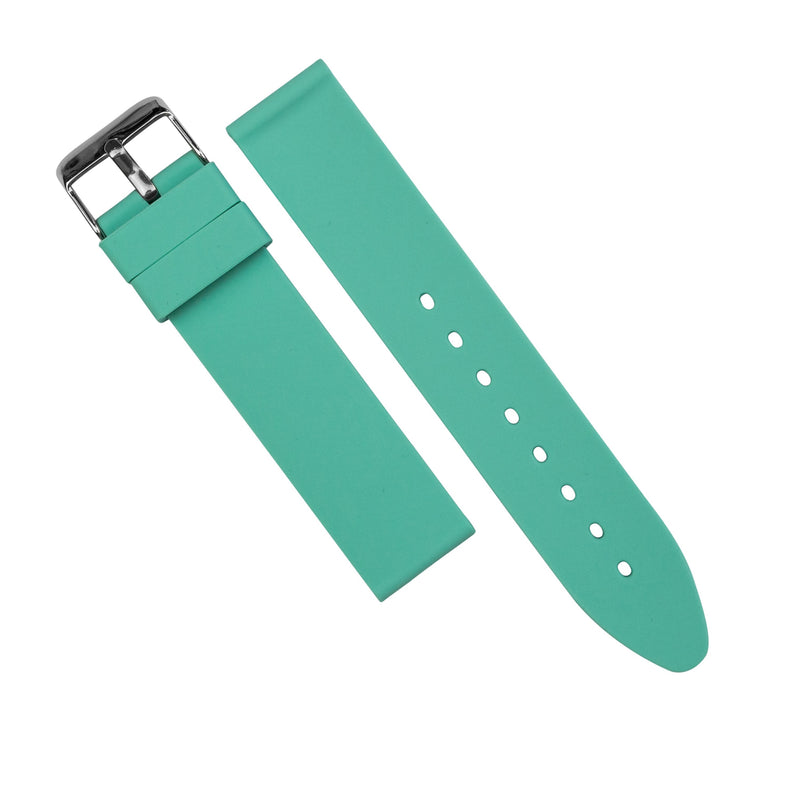 Basic Rubber Strap in Turquoise (18mm) - Nomad Watch Works SG