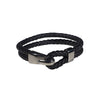 Oxford Leather Bracelet in Black (Size M) - Nomad watch Works