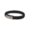 Chester Leather Bracelet in Black (Size M) - Nomad watch Works