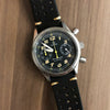 Premium Rally Leather Watch Strap in Black (18mm) - Nomad watch Works