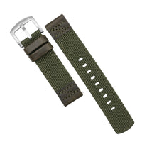 Field Canvas Watch Strap in Olive Brown (18mm) - Nomad Watch Works SG