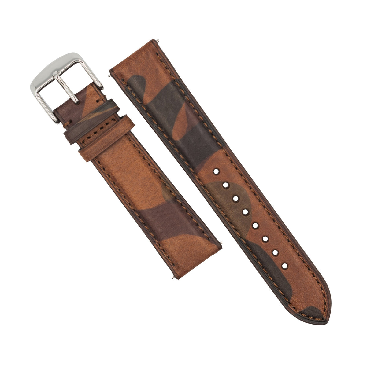 Emery Classic LPA Camo Leather Strap in Sand Camo (18mm) - Nomad Watch Works SG